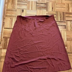J. Crew Rich Maroon A-Line Skirt